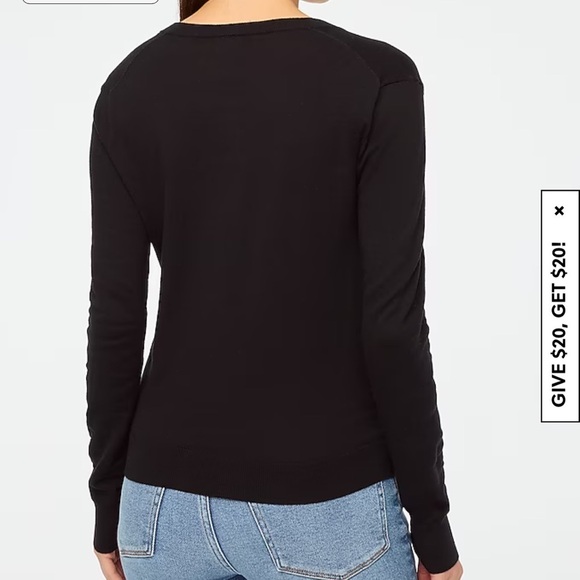 J. Crew Factory Women's Black Cardigan Sweater - Picture 3 of 4